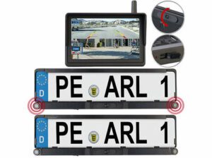 Lescars Solar-Funk-HD-Front- & Rückfahrcam PA-750