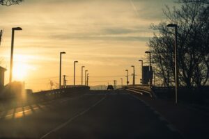 Tiefstehende Sonne - hohes Unfallrisiko