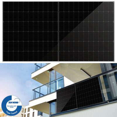 DAH Solar Monokristallines Solarmodul, Full-Screen, Halbzellen, 410 Watt