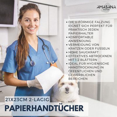 AMASANA Papierhandtücher für Umweltschutz und Hygiene